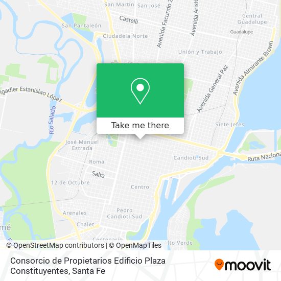 Mapa de Consorcio de Propietarios Edificio Plaza Constituyentes