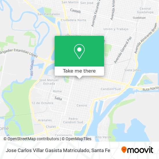 Jose Carlos Villar Gasista Matriculado map