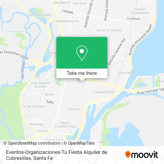 Eventos-Organizaciones-Tu Fiesta Alquiler de Cubresillas map