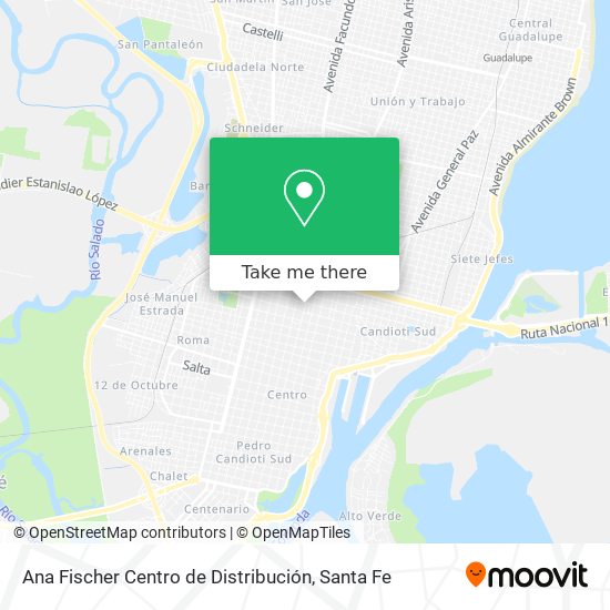 Ana Fischer Centro de Distribución map