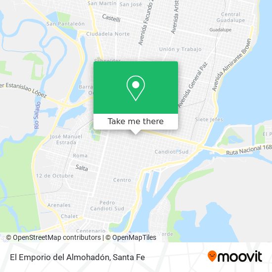 El Emporio del Almohadón map