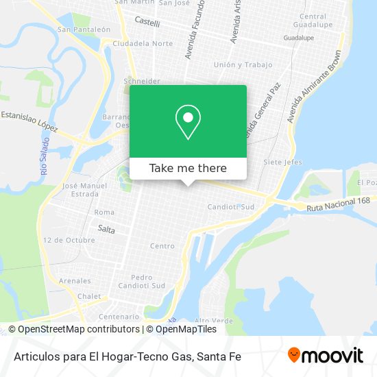 Articulos para El Hogar-Tecno Gas map