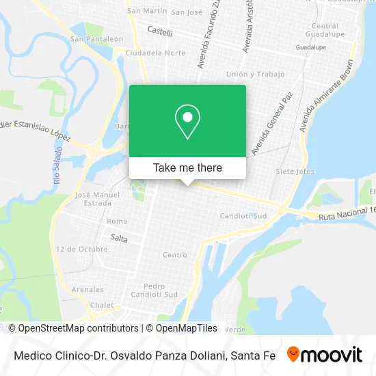 Medico Clinico-Dr. Osvaldo Panza Doliani map