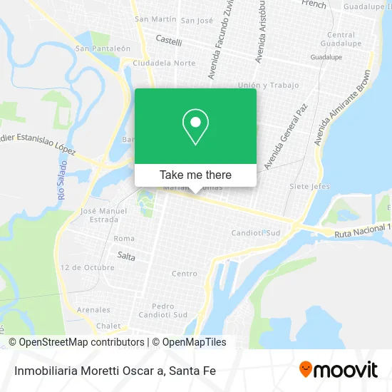 Inmobiliaria Moretti Oscar a map