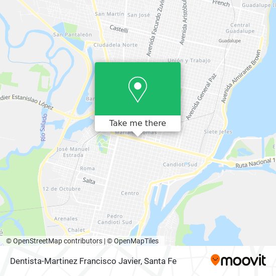 Mapa de Dentista-Martinez Francisco Javier