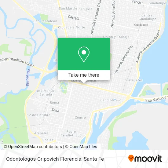 Odontologos-Cripovich Florencia map