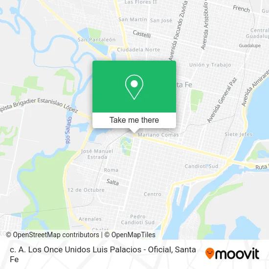 c. A. Los Once Unidos Luis Palacios - Oficial map