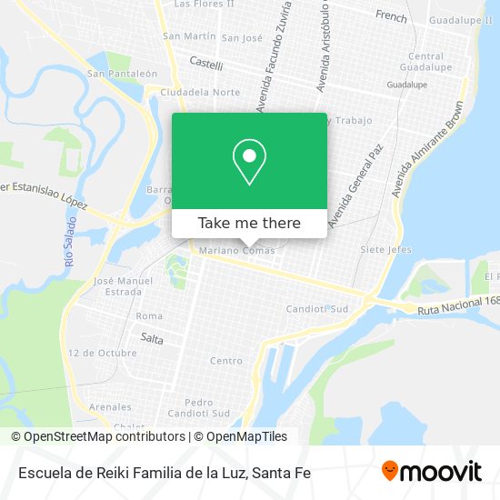 Mapa de Escuela de Reiki Familia de la Luz