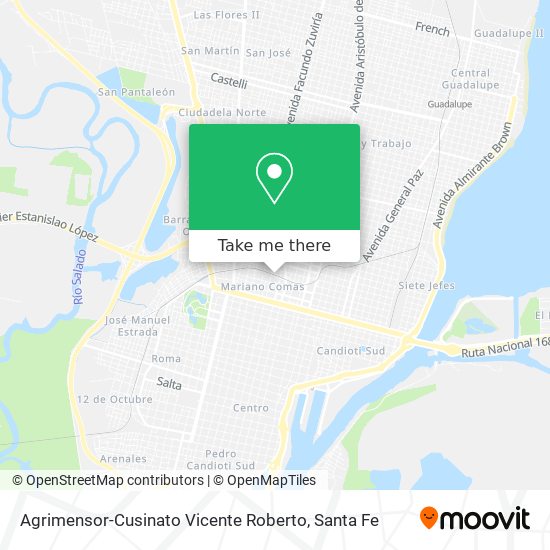 Agrimensor-Cusinato Vicente Roberto map