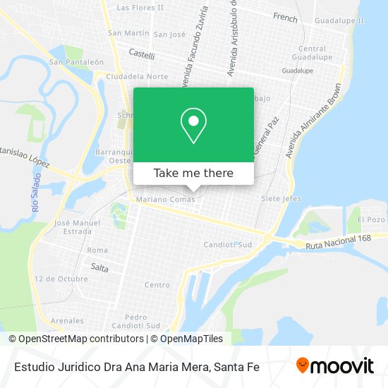 Estudio Juridico Dra Ana Maria Mera map