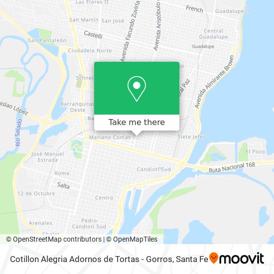 Cotillon Alegria Adornos de Tortas - Gorros map