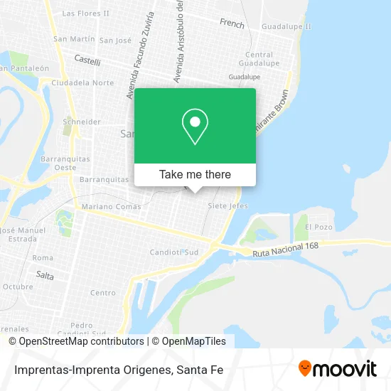 Imprentas-Imprenta Origenes map