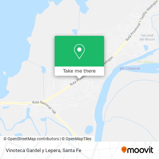 Mapa de Vinoteca Gardel y Lepera
