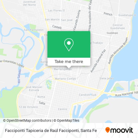 Facciponti Tapiceria de Raúl Facciponti map