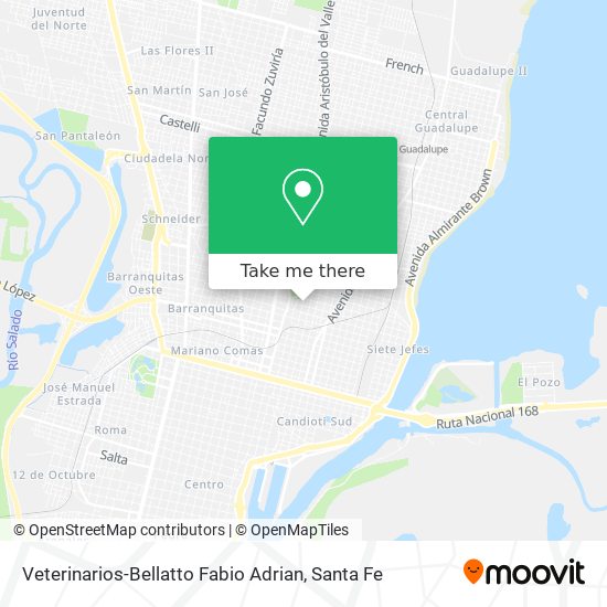 Veterinarios-Bellatto Fabio Adrian map