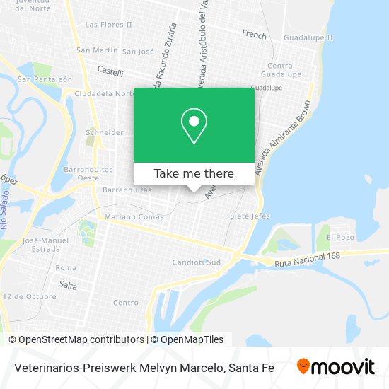 Mapa de Veterinarios-Preiswerk Melvyn Marcelo