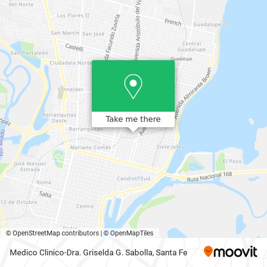 Medico Clinico-Dra. Griselda G. Sabolla map