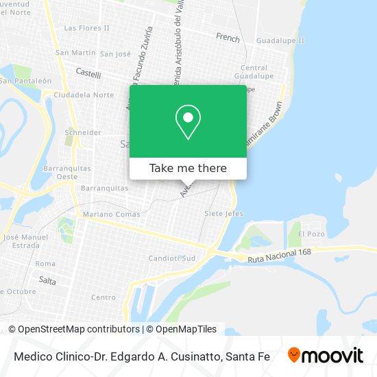 Medico Clinico-Dr. Edgardo A. Cusinatto map