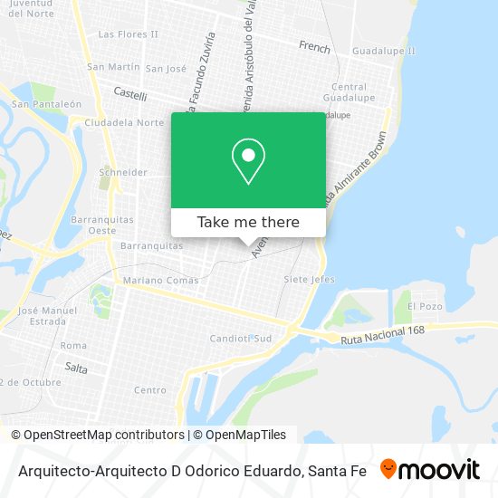 Mapa de Arquitecto-Arquitecto D Odorico Eduardo