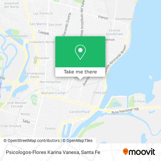 Psicologos-Flores Karina Vanesa map