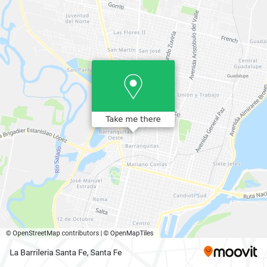La Barrileria Santa Fe map