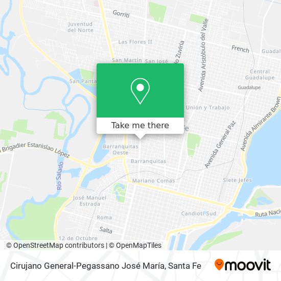 Mapa de Cirujano General-Pegassano José María