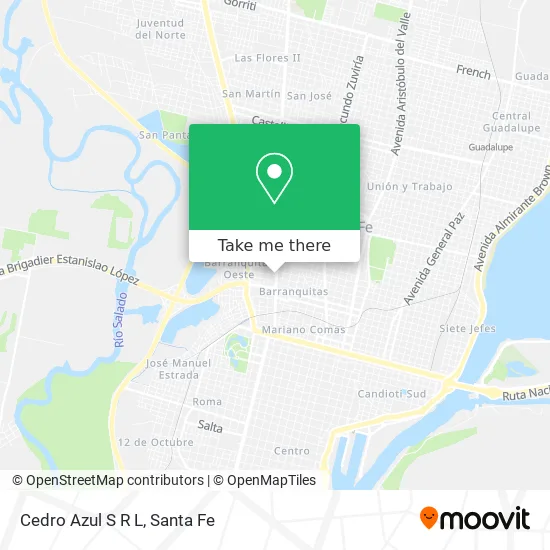 Cedro Azul S R L map