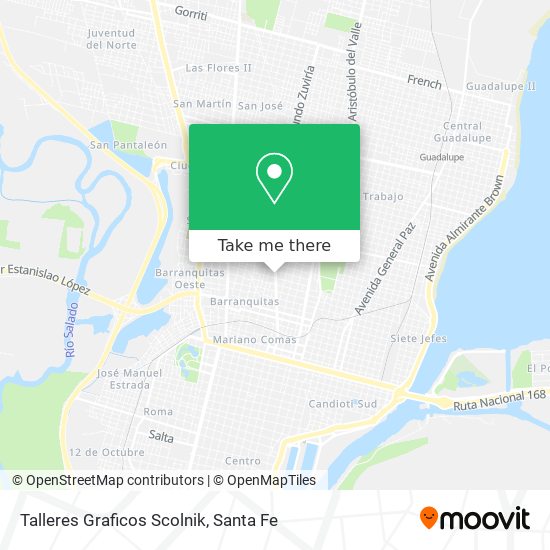 Mapa de Talleres Graficos Scolnik