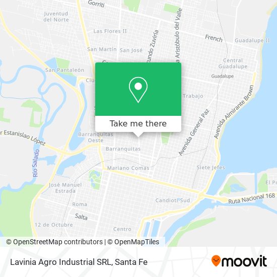 Mapa de Lavinia Agro Industrial SRL