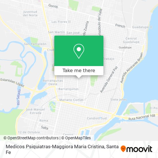 Medicos Psiquiatras-Maggiora Maria Cristina map