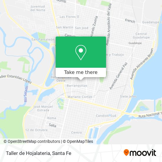 Taller de Hojalateria map