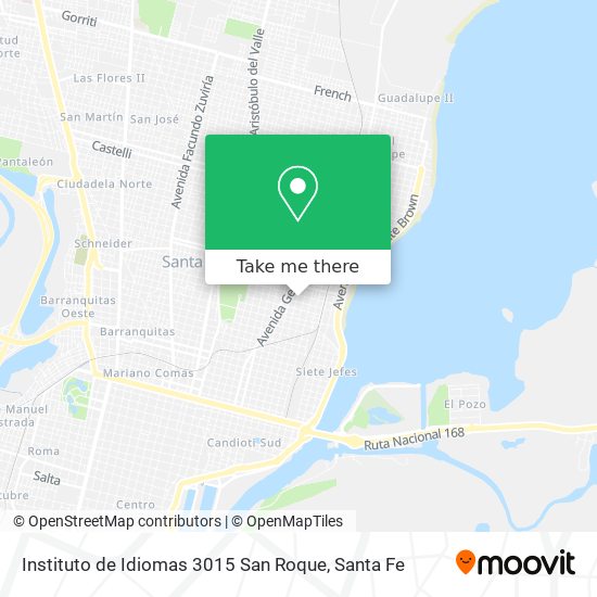 Instituto de Idiomas 3015 San Roque map
