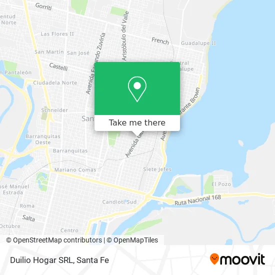 Duilio Hogar SRL map