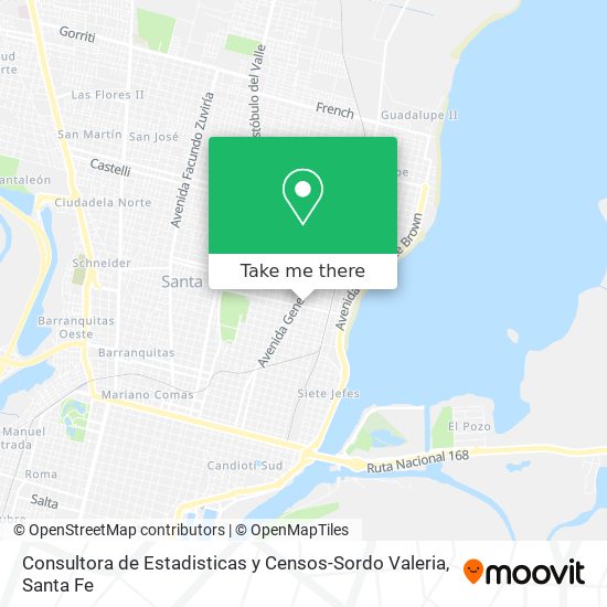 Consultora de Estadisticas y Censos-Sordo Valeria map