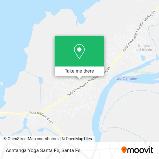 Ashtanga Yoga Santa Fe map