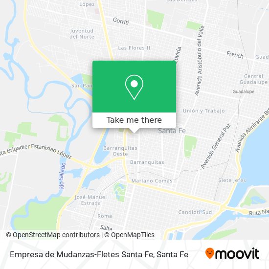 Empresa de Mudanzas-Fletes Santa Fe map