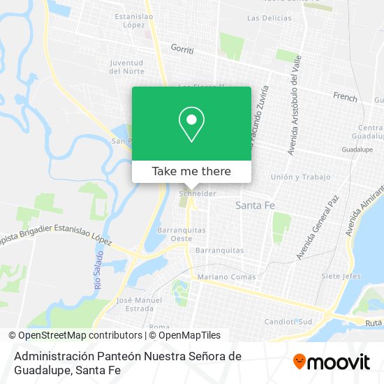 Administración Panteón Nuestra Señora de Guadalupe map