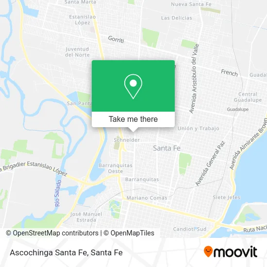 Ascochinga Santa Fe map