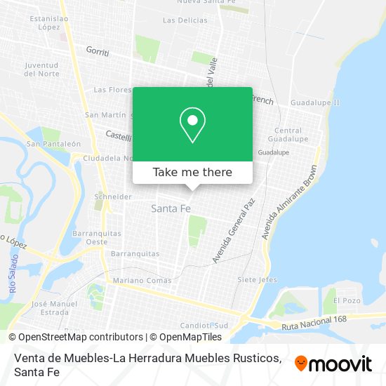 Mapa de Venta de Muebles-La Herradura Muebles Rusticos