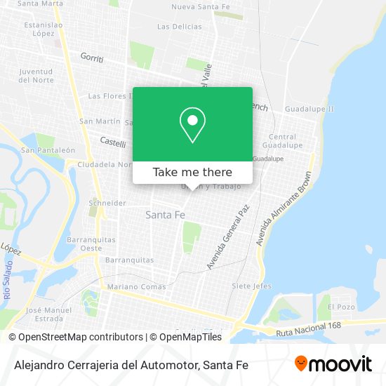 Alejandro Cerrajeria del Automotor map