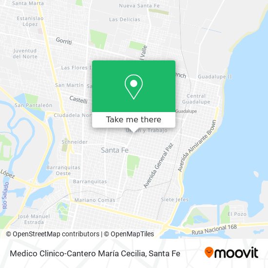 Mapa de Medico Clinico-Cantero María Cecilia