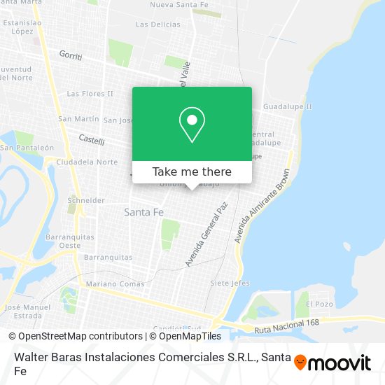 Walter Baras Instalaciones Comerciales S.R.L. map
