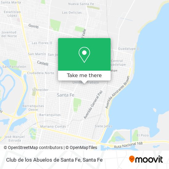 Mapa de Club de los Abuelos de Santa Fe