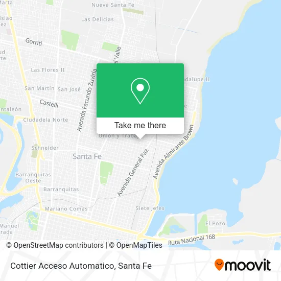 Mapa de Cottier Acceso Automatico