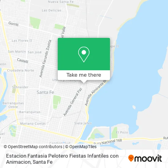 Mapa de Estacion Fantasia Pelotero Fiestas Infantiles con Animacion