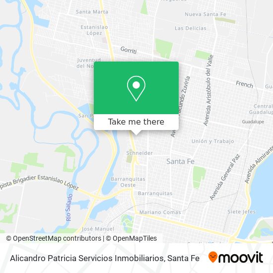 Alicandro Patricia Servicios Inmobiliarios map