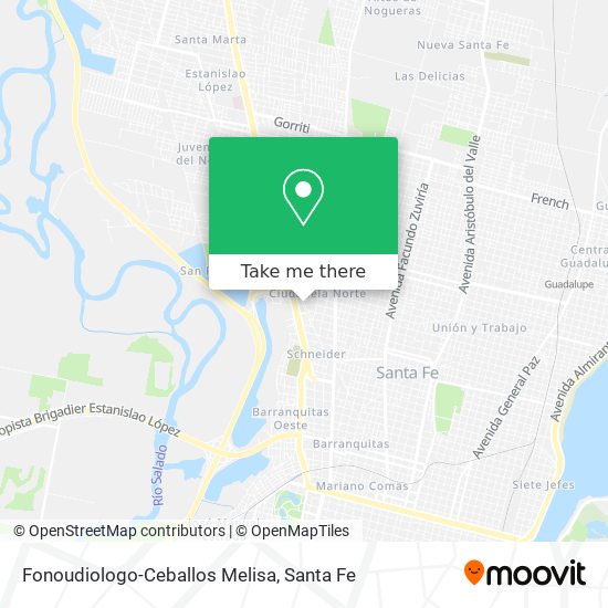 Fonoudiologo-Ceballos Melisa map