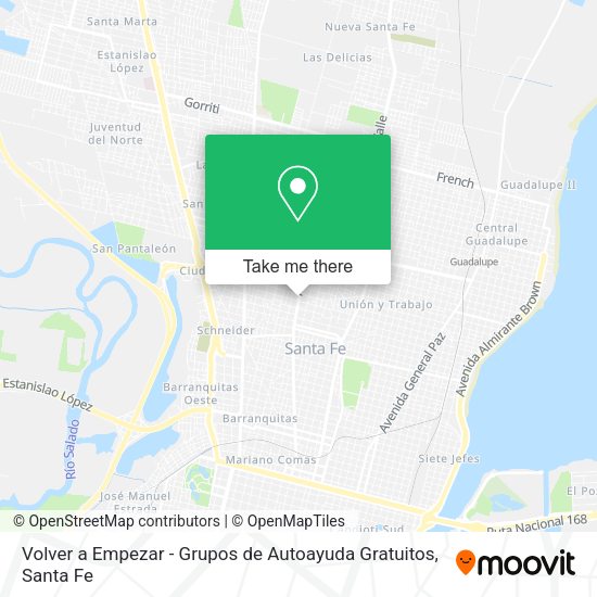 Volver a Empezar - Grupos de Autoayuda Gratuitos map