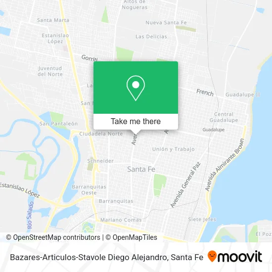 Bazares-Articulos-Stavole Diego Alejandro map
