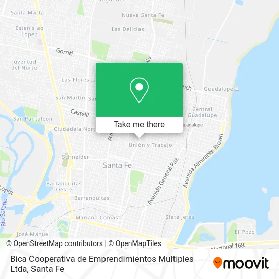 Bica Cooperativa de Emprendimientos Multiples Ltda map